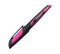 STABILO Ergonomic School Fountain Pen EASYbuddy - A Nib - Black/Magenta