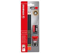 STABILO Exam Grade - Graphite Pencil and Sharpener with Eraser - Pack of 4 - Degree HB
