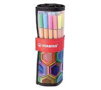 STABILO Fineliner point 88 - ARTY - Rollerset of 25 - Assorted colours
