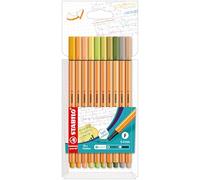 STABILO Fineliner point 88 - Pack of 10 - Assorted Colours