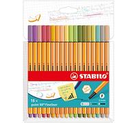 STABILO Fineliner point 88 - Pack of 18 - Assorted Colours