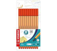 STABILO Fineliner point 88 - Pack of 10 - red
