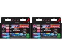 STABILO FREE - Acrylic Marker - ARTY - T300 Round Tip 2-3mm (Pack of 2)