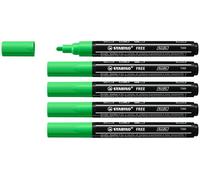 STABILO FREE - Acrylic Marker - ARTY - T300 Round Tip 2-3mm | Pack of 5 - Leaf Green