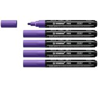 STABILO FREE - Acrylic Marker - ARTY - T300 Round Tip 2-3mm - Pack of 5 - Violet