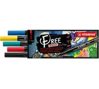 STABILO Free Acrylic Marker T100 1-2mm Bullet Tip 10 Colours Available