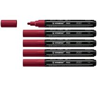 STABILO FREE Acrylic Marker - T300 Round Tip 2-3mm | Pack of 5 - Purple