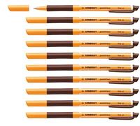 STABILO Gel Rollerball pointVisco Box of 10 Brown