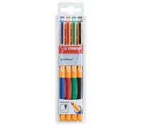 Gel Rollerball - STABILO pointVisco Wallet of 4 Assorted Colours Assorted Colour