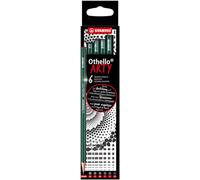 STABILO Graphite Pencil Othello - ARTY - Pack of 6 - Hard Grades - 2 x 4H, 3H, 2H