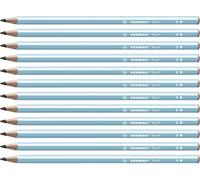STABILO Graphite Pencil Trio - 2B - Pack of 12 - blue