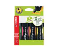 Stabilo Green Boss Highlighter Assorted (Pack of 4) 6070/4