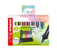 Stabilo Green Boss Desk Set Highlighter Assorted (Pack of 8) 6070/08-5