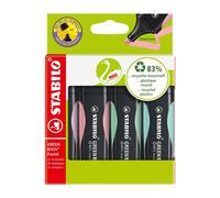 Stabilo Green Boss Pastel Highlighter Pen Chisel Tip 2-5mm Line Assorted Colours