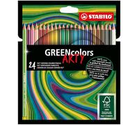 STABILO GREENcolors - FSC Certified Colouring Pencil - ARTY - Pack of 24 - Assorted Colours