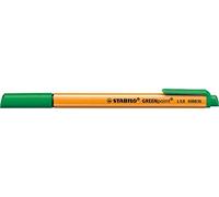 Stabilo Greenpoint Felt-Tip Pens Broad Nib 0.8 mm Pack of 3 Greenaa