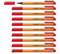 BIC Atlantis Classic Retractable Ballpoint Pen Medium 0.4 mm Red Pack of 12
