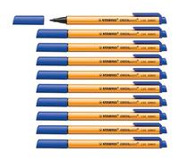 STABILO GREENpoint - Fibre-Tip Sign Pen - Pack of 10 - Blue