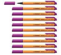 STABILO GREENpoint - Fibre-Tip Sign Pen - Pack of 10 - Lilac