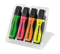 STABILO Highlighter BOSS EXECUTIVE - Pack of 4 - Green, Pink, Orange, Yellow