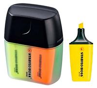 STABILO Highlighter BOSS MINI - Pack of 4 - Yellow, Blue, Green, Orange