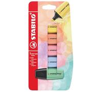 STABILO Highlighter BOSS MINI Pastel - Pack of 5 - Assorted Colours