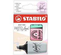 STABILO Highlighter Boss Mini Pastellove - Assorted colours, Pack of 3