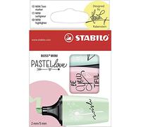 STABILO -Highlighter - BOSS MINI Pastellove Wallet of 3 Assorted Colors