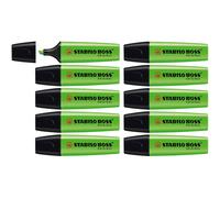 STABILO BOSS ORIGINAL - Highlighter - Pack of 10 - Green