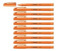 STABILO Highlighter flash - Pack of 10 - orange