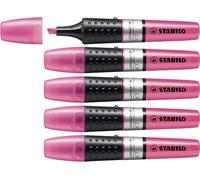 STABILO Highlighter LUMINATOR - Pack of 5 - Pink 1 count (Pack 5),