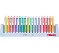 STABILO Highlighter swing cool - Deskset of 18-8 x Neon Colours + 10 x Pastel Colours