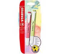 STABILO Highlighter swing cool Pastel - Pack of 2 - Dash of Lime/Cherry Blossom Pink