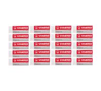 STABILO Legacy Mars White Eraser Rubbers Plastic Erasers Pack of 20 Erasers