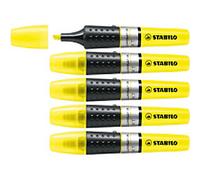 STABILO LUMINATOR 71/24 Highlighter Yellow Medium Chisel 2 - 5 mm Non Refillable Pack of 5