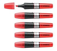 STABILO LUMINATOR - Highlighter | Pack of 5 - Red