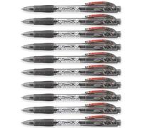 STABILO marathon - Retractable Ballpoint Pen - Fine 0.7mm Nib Pens - Pack of 10 (Black)