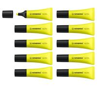 STABILO NEON - Highlighter - Pack of 10 - Yellow