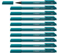 STABILO Nylon Tip Writing Pen pointMax - Pack of 10 - turquoise blue