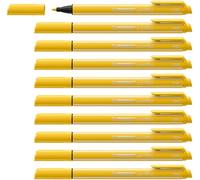 STABILO Nylon Tip Writing Pen pointMax - Pack of 10 - yellow