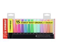 Stabilo Boss Original Highlighter Writing Desk Set Assorted (Pack of 15) 1868221