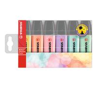 STABILO Boss Original Pastel marker 6 pc(s) Chisel tip Lilac, Mint, Peach, Pink, Turquoise, Yellow