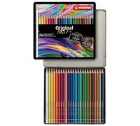 Stabilo Original Colouring Pencils - Assorted Colours (Tin of 24)