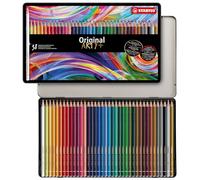 STABILO Original - Thin Lead Colouring Pencil - ARTY+ - Tin of 38 - Assorted Colours