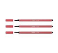 Premium Fibre-Tip Pen - STABILO Pen 68 - Pack of 1 - Rust Red