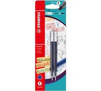 STABILO PALETTE - Retractable Gel Pen Refill - Pack of 2 - Blue