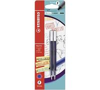 STABILO PALETTE - Retractable Gel Pen Refill - Pack of 2 - Blue