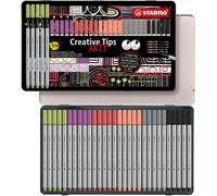 STABILO Pastel Multi-Tip Pen Set, Creative Tips ARTY Tin of 30 Assorted Colou...