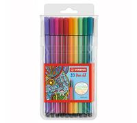 STABILO Pen 68 - Premium Fibre-Tip Pen | Pack of 20 - Assorted Colours