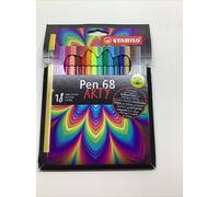 STABILO Pen 68 - Premium Fibre-Tip Pen - ARTY - Pack of 18 - Assorted Colours